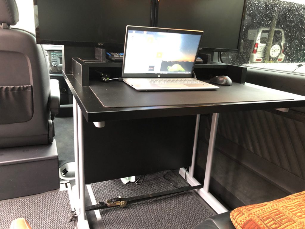 mobile van set up