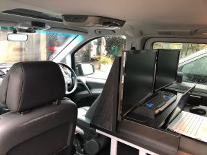 Mobile van set up
